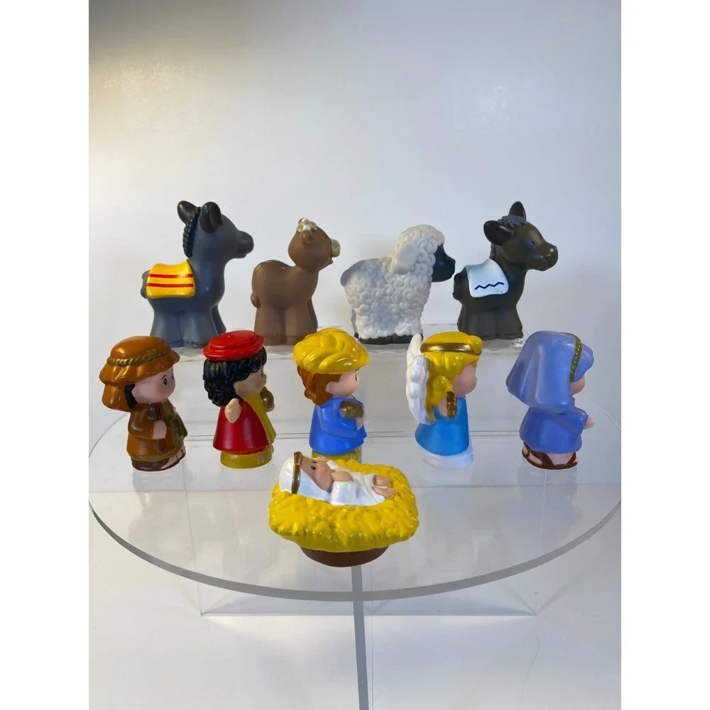 Fisher Price Little People Christmas Story Nativity Set & 10 Figures Flawed